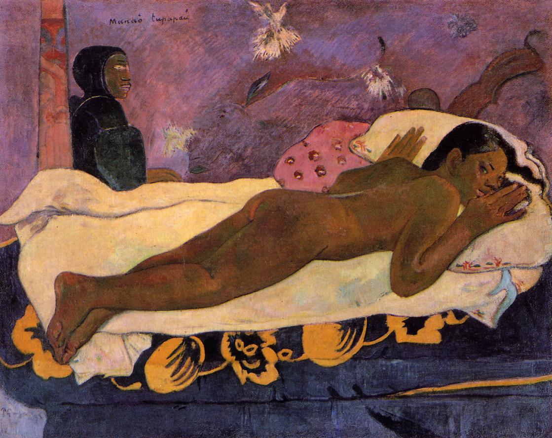 Spirit of the Dead Watching - Paul Gauguin Painting